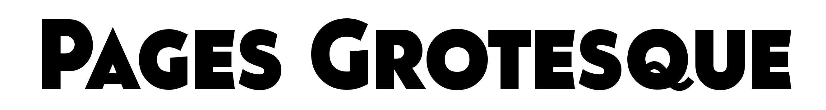 Pages Grotesque